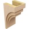 Ekena Millwork 9"W x 9"D x 18"H Wide Rockford Rough Cedar Woodgrain TimberThane Corbel, Primed Tan CORUR09X09X18ROCRCPR - alternate 4